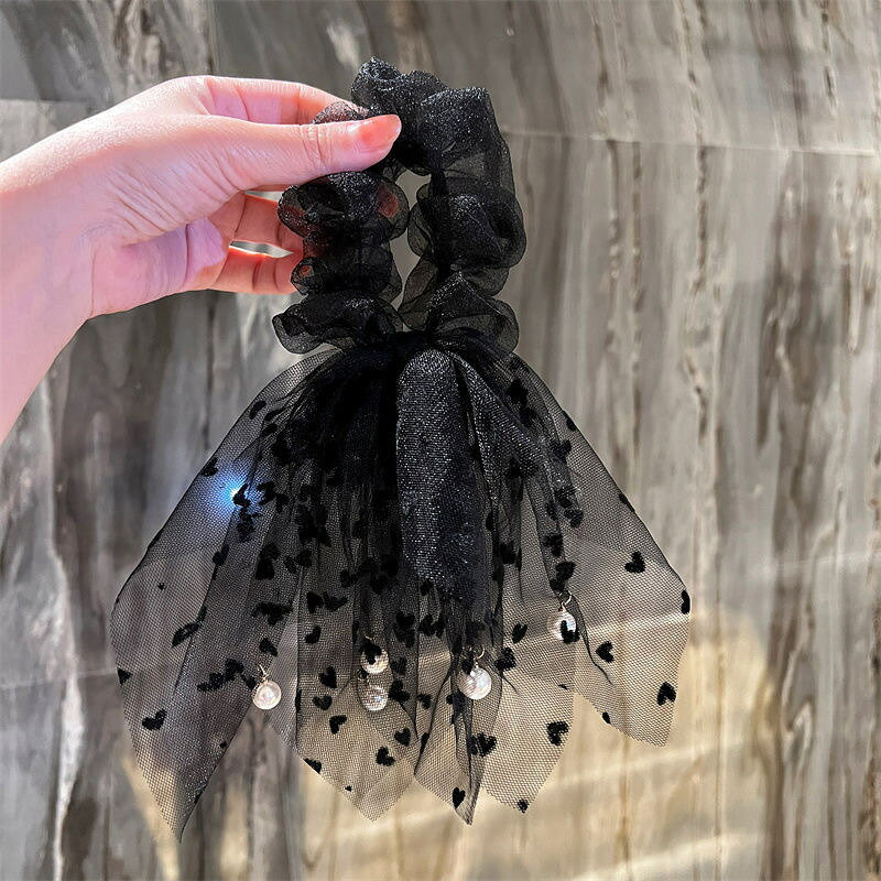 送料無料 シュシュ リボンシュシュ ヘアゴム ヘアアクセサリー 髪ゴム レディース ...