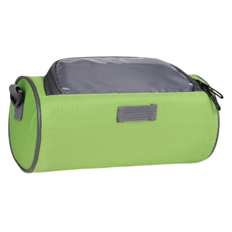 自転車バッグ ハンドルバーバッグ ポータブルタッチスクリーン電話バッグ 防水サイクリング収納ポーチバッグ 旅行用ロードバイク用 2