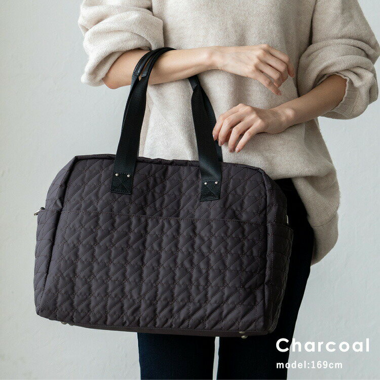 キルティングバッグ レディース ボストンバッグ 旅行バッグ マザーズバッグ 2way 大容量 旅行 大きめ 多収納 ナイロン キルティング 軽量 大人 斜め掛け 1泊2泊 肩掛け 撥水 inb-10182z 春夏 夏バッグ 敬老の日 プレゼント