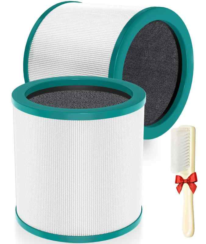 ダイソン 空気清浄機 用 フィルター TP00 TP02 TP03 BP01 AM11 対応 2個入り 空気清浄機能付ファン交換用フィルター 一体型360°グラスEPA・活性炭フィルター 集じん・脱臭・抗菌 多層濾過