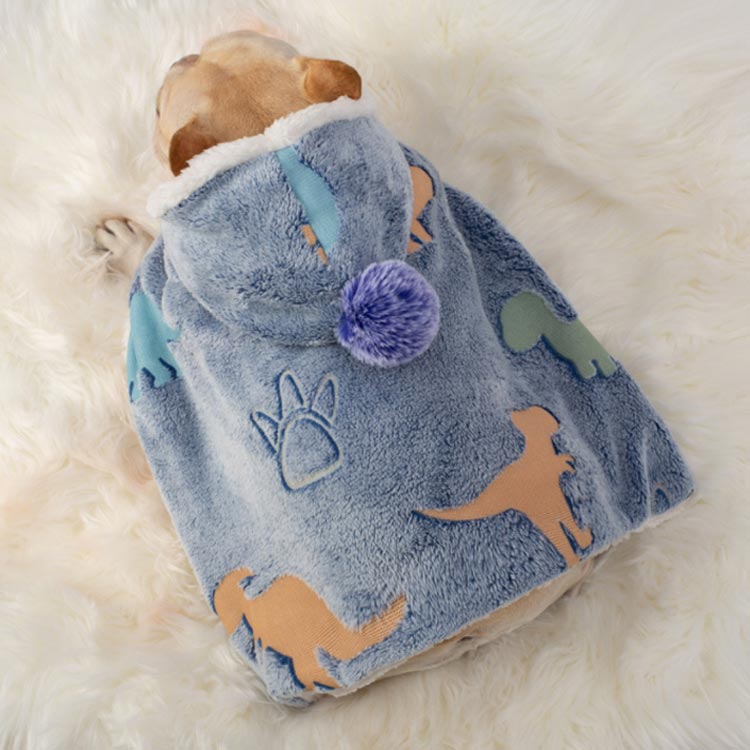 犬 両用 猫 防寒 マント 毛布 ブランケット 着る毛布 服 秋冬 暖かい 部屋着 ペットマント ペットカバ..