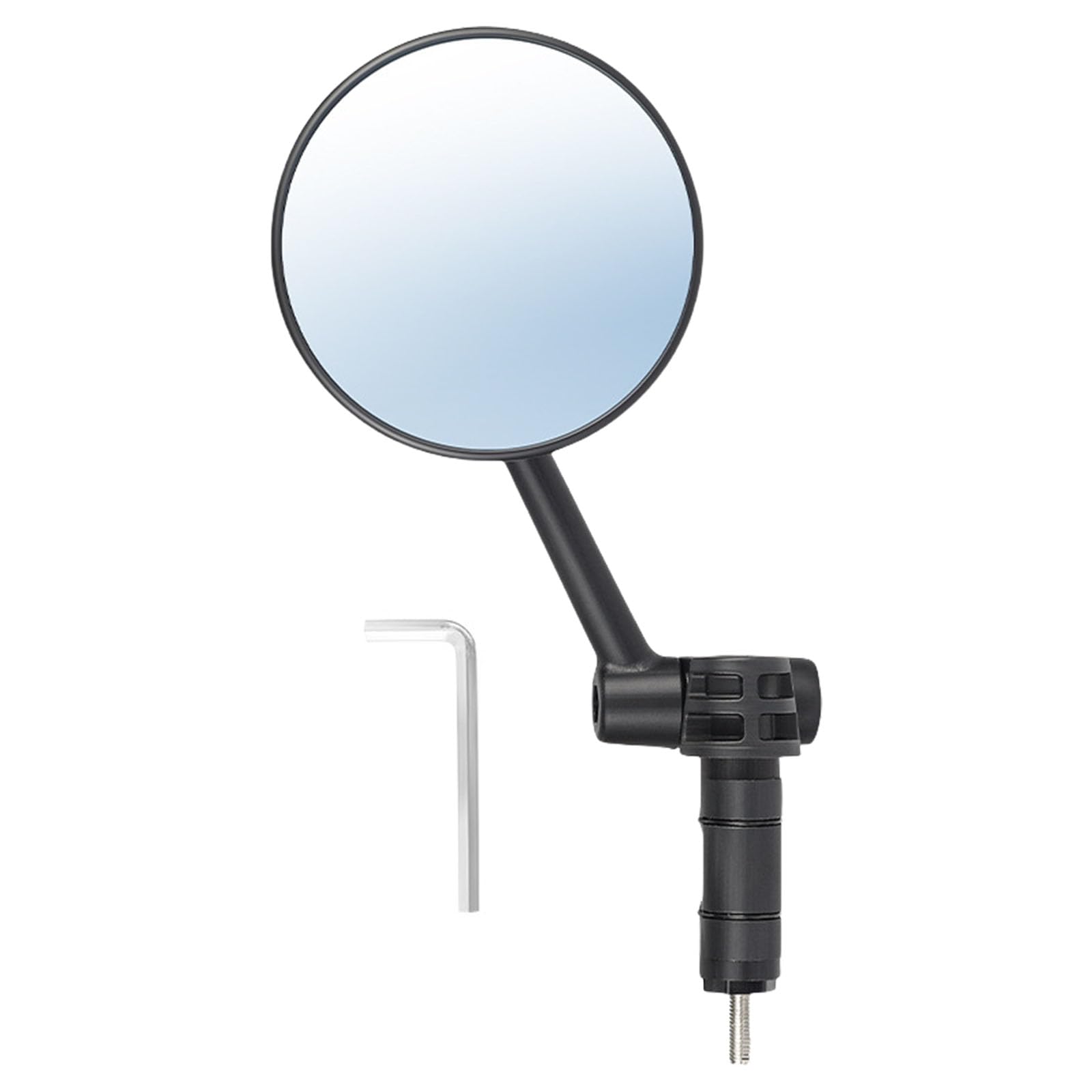 1PC調整可能な自転車バルビューメガネ回転するハンドルバーエンドメガネ自転車ハンドルバープラグ後バ..