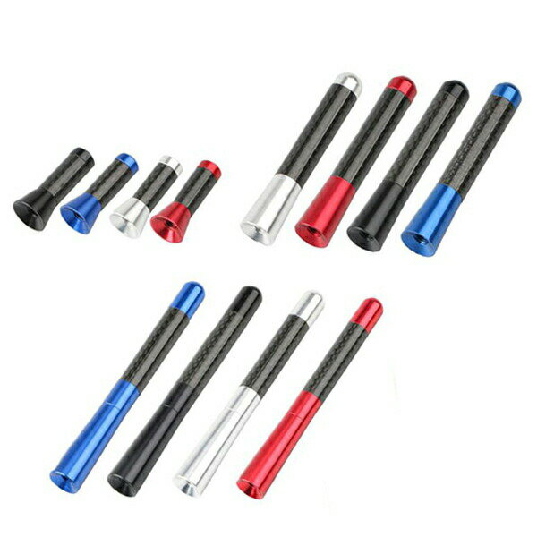 フリード H28/9- ショートアンテナ シルバー カーボン 汎用品