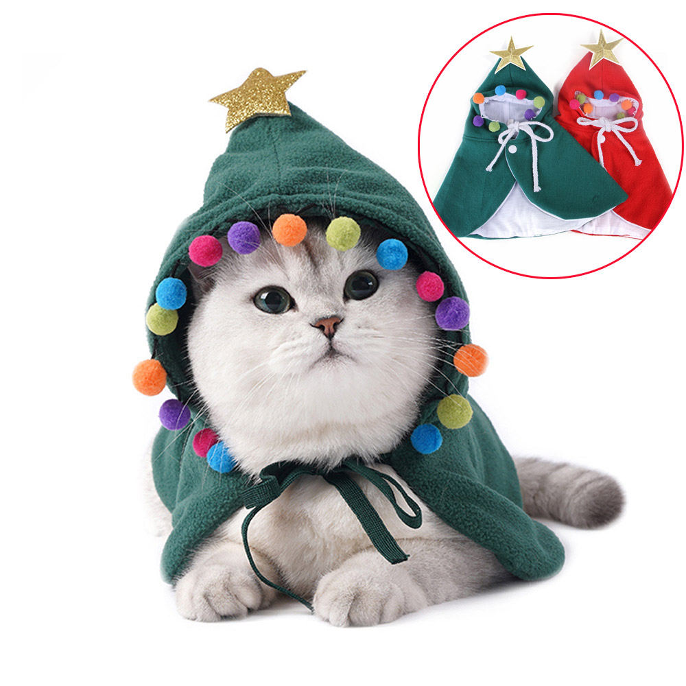犬服 ペットマント クリスマス 秋冬服 コスチューム コスプレ コスチューム 仮装 洋服 おしゃれ 犬猫用 お散歩 帽子付く お出かけ 部屋着 ペット用品 プレゼント　楽天海外通販