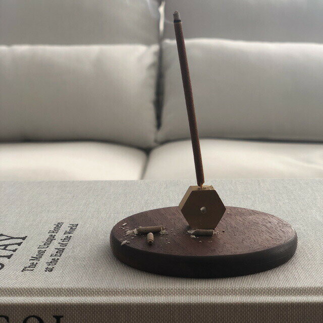 ウォールナット インセンスホルダー お香立て