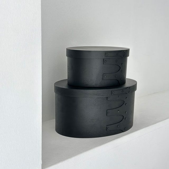 大中2個セット 天然木 シェーカーボックス ブラック