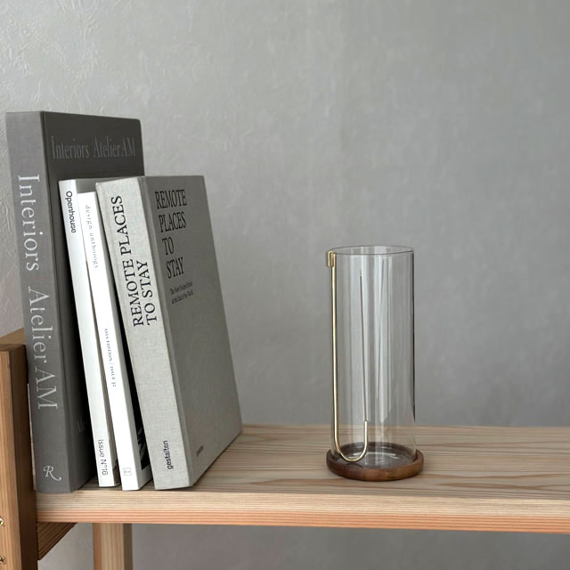 J型パイプホルダー 真鍮 グラスインセンスホルダ