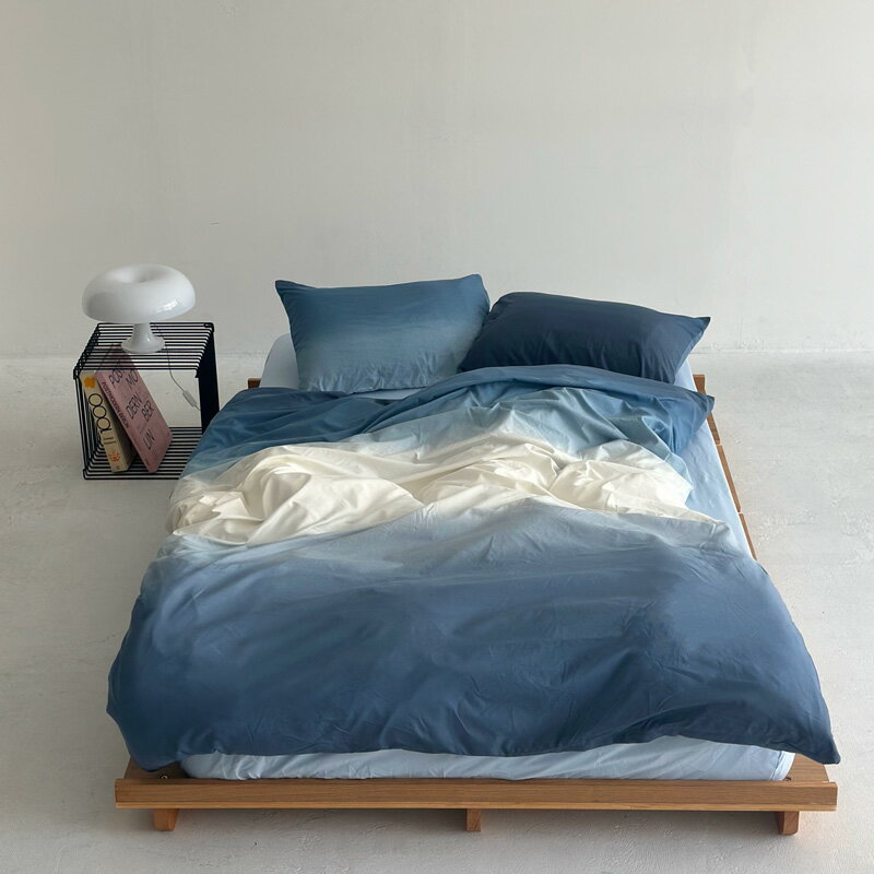 ブルー グラデーション 布団カバーセット