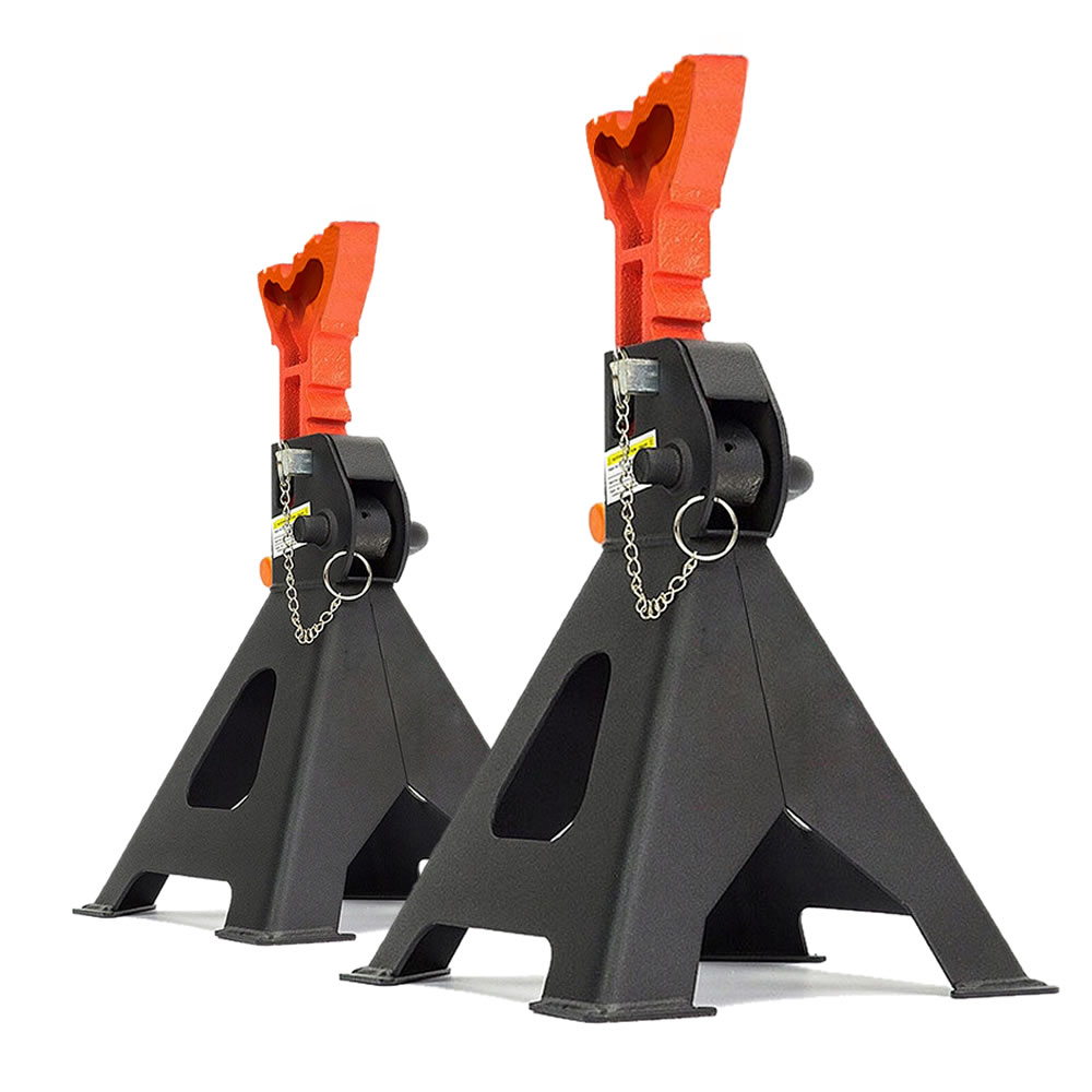 ジャッキ スタンド 2基セット タイヤ交換 3t 9段階 調節可能 ラチェット式 リジッドラック コンパクト オイル交換 車 メンテナンス 修理 整備 2-JAKIST