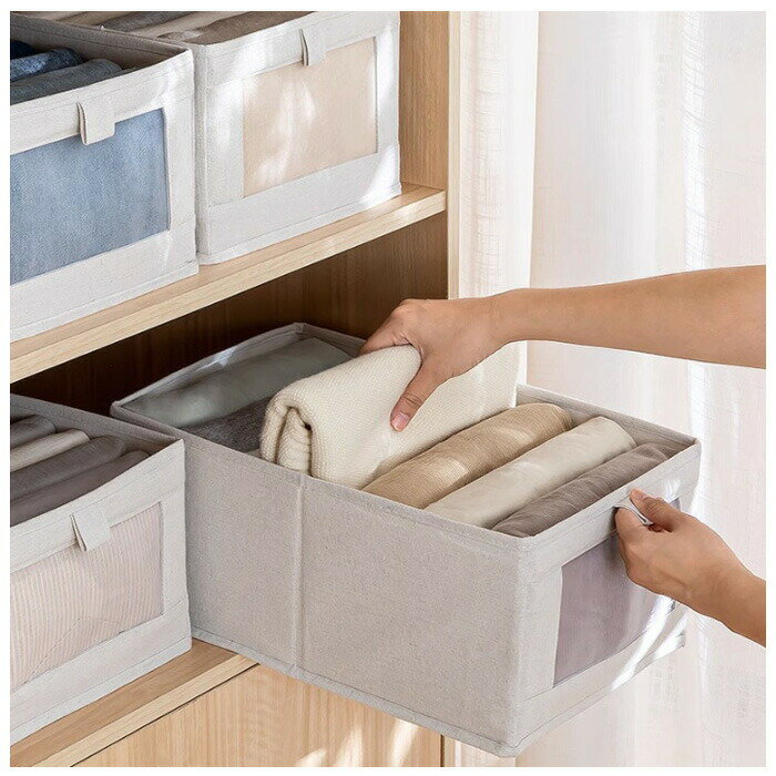 収納ボックス 布 綿麻 折りたたみ ストレージボックス 40*27*17cm 衣類収納 衣類収納ボックス 小物 お..