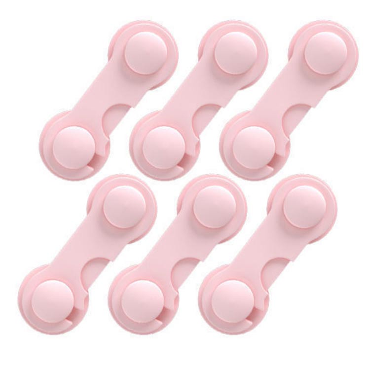 ドアロック ストッパー ベビーガード ワンタッチ 送料無料 6個入り 扉 引き出しロック いたずら 防止 ダブルロック