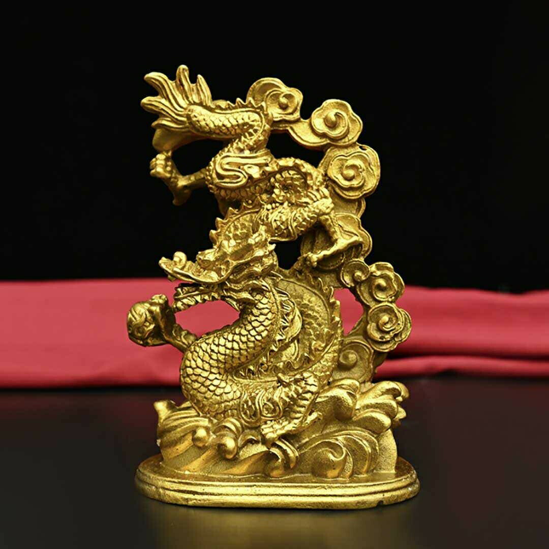 風水 鳳凰と龍 2体セット ゴールド ドラゴン 置物 フェニックス 不死鳥 竜 玄関 風水グッズ 開運祈願 金運祈願 風水龍 アイテム 龍神 開運 金運 財産運 出世運 恋愛運 幸福 プレゼント