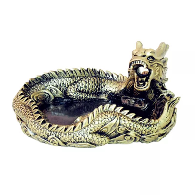 浄化用 灰皿 ガラス クリスタルガラス おしゃれ かっこいい 高級 ドラゴン 龍 竜 とぐろを巻く龍 守護..