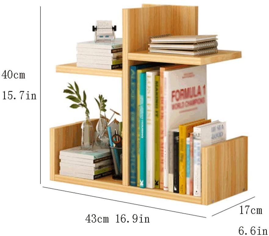 本棚 絵本棚 漫画 コミック コミック収納 木製の本棚、机の上の小さな本棚、リビングルーム用のクリエ..