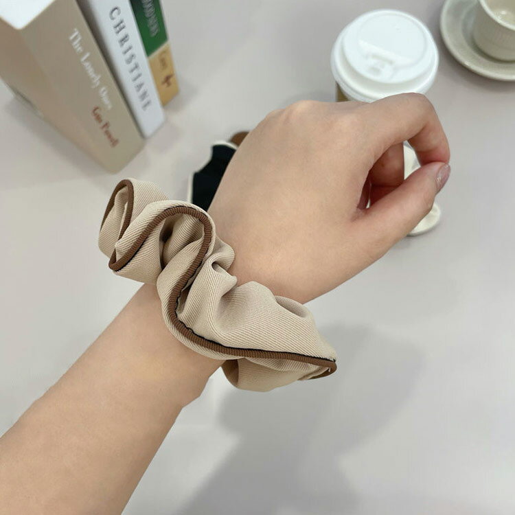 シュシュ ヘアゴム 点セット バイカラー 大人 ボリューム きれいめ ヘアアクセサリー 髪飾り エレガント シック シンプル レディース おしゃれ 可愛い 高級...