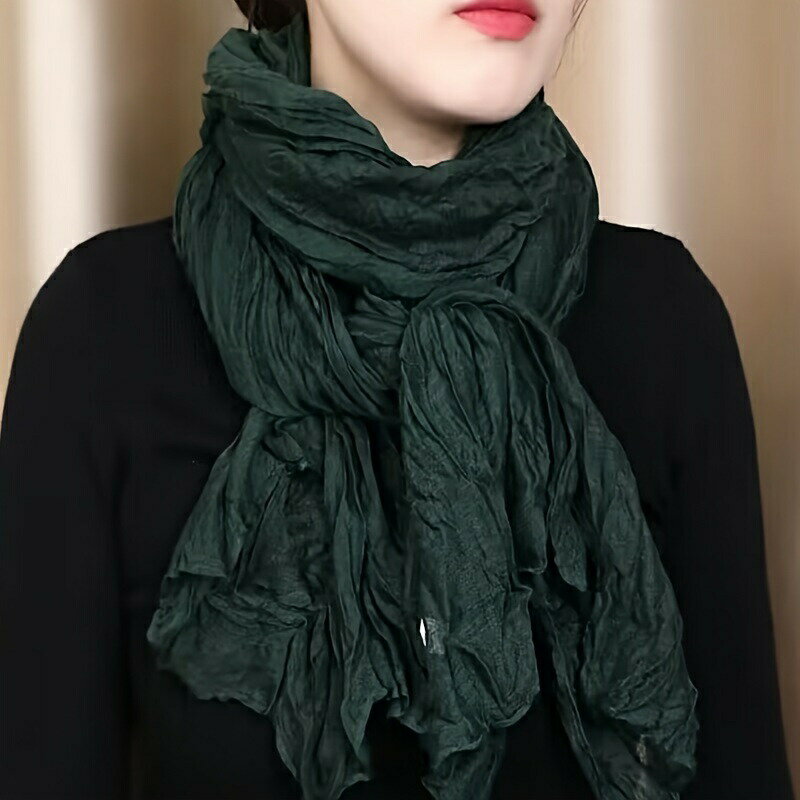 単色のベーシックなスカーフ、薄くて通気性があり柔らかいコージーショール、カジュアルな旅行用の日焼..