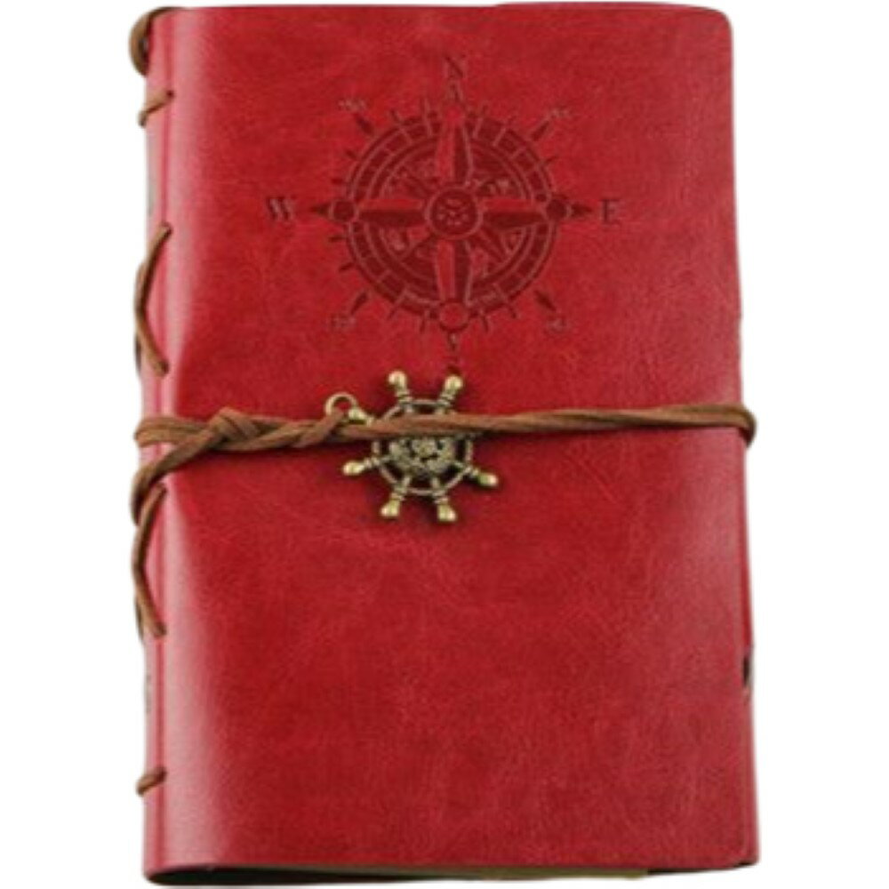 手帳 メモ帳 ノート 日記帳 ルーズリーフ システム手帳 文具 ステーショナリー おしゃれ レトロ アンティーク レザー調 ビジネス手帳 レザー調 A5 A6 A7 イカリ 航海日記風 プレゼント 贈り物 舵輪