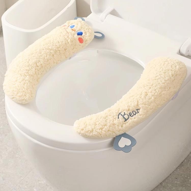 ふんわり 便座カバー 便座マット 便座シート トイレ便座シート おしゃれ カバー 洗える 厚手 ふわふわ ..