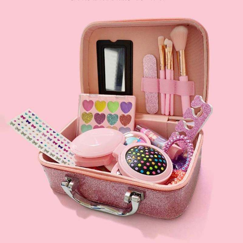子供メイクセット 安全 無毒 メイクボックス子供 キズコスメ お化粧セット 子供用化粧品のおもちゃ 子供メイク 女の子おもちゃ プリンセスおもちゃ 子供ネイルセット キッズコスメセット パーティー/ゲーム/ハロウィン/誕生日