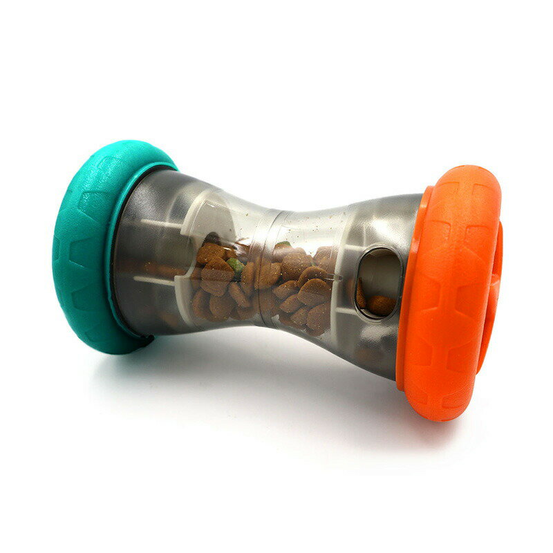 ペット用おもちゃ 玩具 猫 犬用おやつトイ 犬 遊びながらおやつを食べられる 動く 可愛い ペット用品 遊び 運動不足解消 ストレス発散 ひとり遊び 獲物 安全素材 お手入れ簡単 誤飲防止 餌 給餌器 おやつを入れる 筋肉アップ ダンベル型 狩猟本能 知育玩具 室内 耐久性