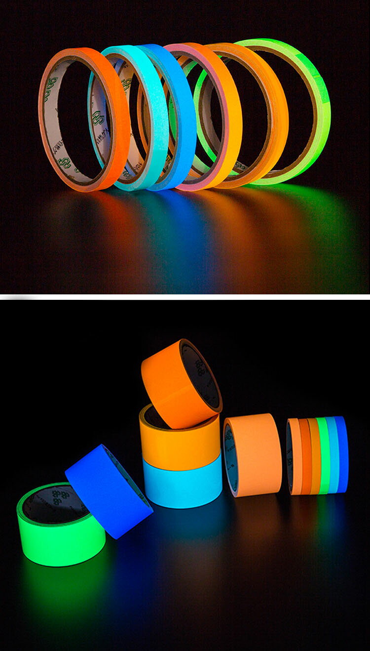 送料無料 2巻セット 蓄光テープ 幅2cm*長さ10m/巻 高輝度蓄光 夜光テープ 発光安全テープ 蛍光テープ 反射テープ 夜行テープ 装飾 DIY 自転車 地震 非常時 防災対策 キッチン 廊下 階段 屋外 壁 出口標識 使用便利