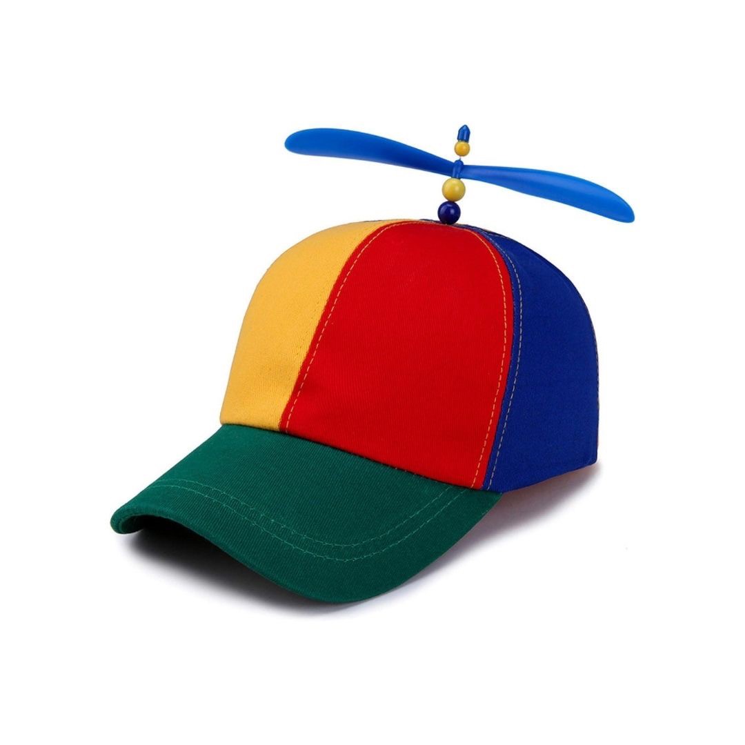 帽子 プロペラ カラフル キャップ フリーサイズ かわいい おもしろ グッズ アイテム 老若男女 万人受け ハロウィン クリスマス 文化祭 学園祭 忘年会 Xmas Christmas 仮装 パーティーグッズ イベント用品 面白 変装 誕生日 室内