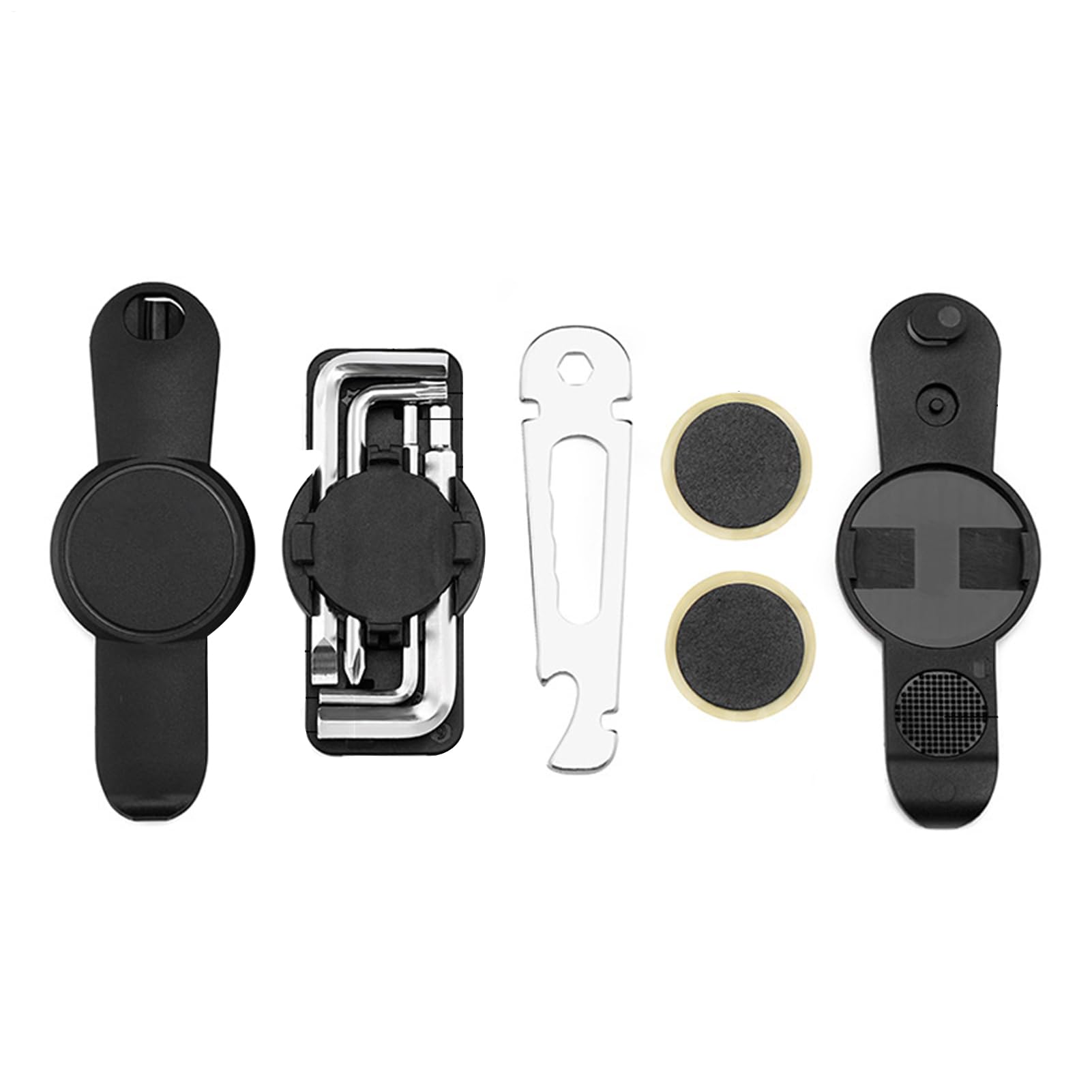 自転車修理ツールキット - ポケットバイクツールキット|旅行サイクリングメンテナンス修理セット|マウ..