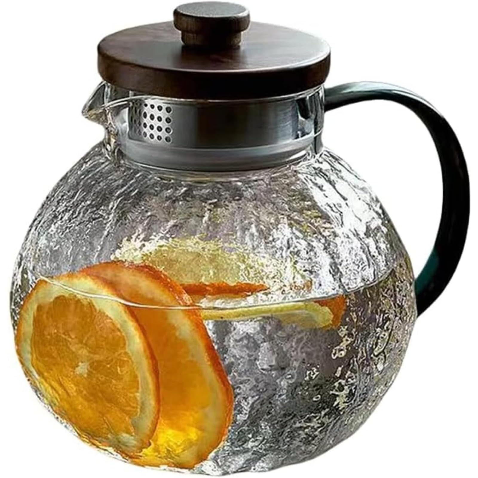 冷水ボトル 麦茶 耐熱ガラス 大口径 ウォーターディスペンサー 冷水ボトル 耐熱 ジュースに使用 お手入れ簡単 便利 (1300ml)