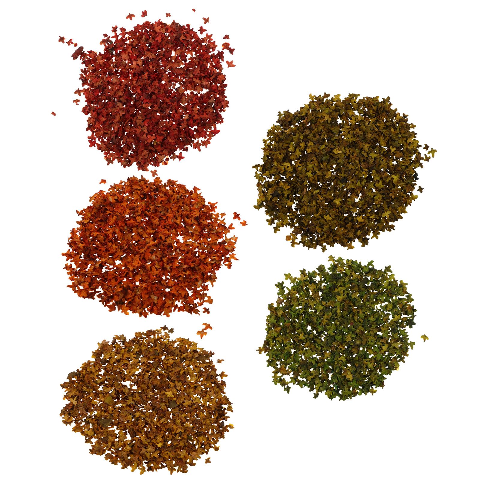 5袋入りシーンアクセサリー：DIY鉄道模型・ミニチュア風景用フェイク紅葉 - 工芸・建築模型用人工葉