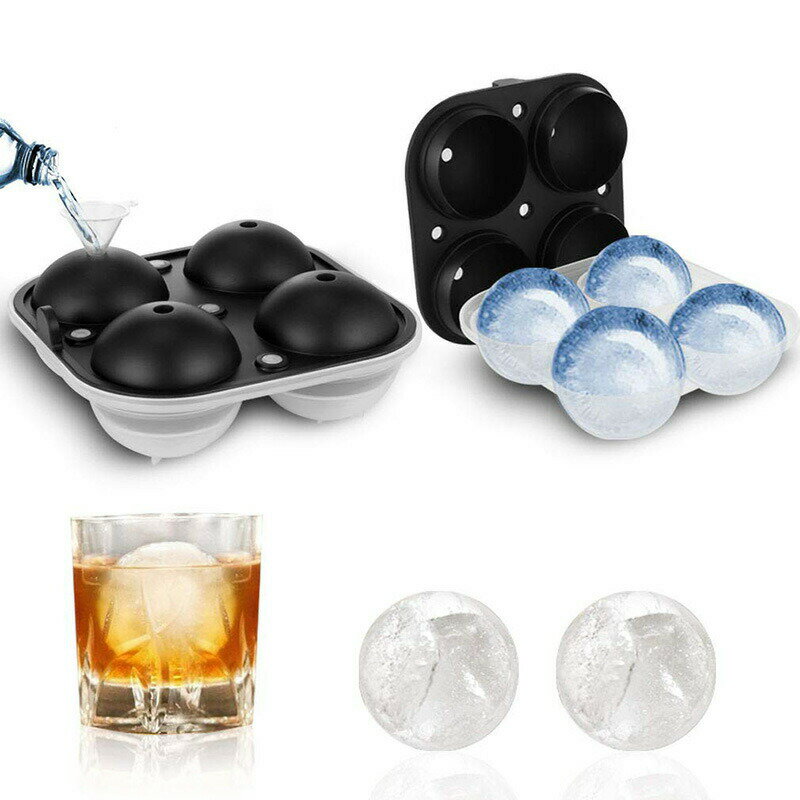丸氷 丸い氷 6cm 製氷機 製氷皿 容器 シリコン ウイスキー ロックグラス ハイボール お酒 誕生日 プレ..
