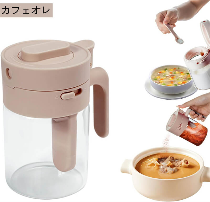 3個セット 調味料入れ 調味料ポット 調味缶 スパイスボトル 塩 砂糖入れ 粉ふり機能 1個 3個 スプーン..