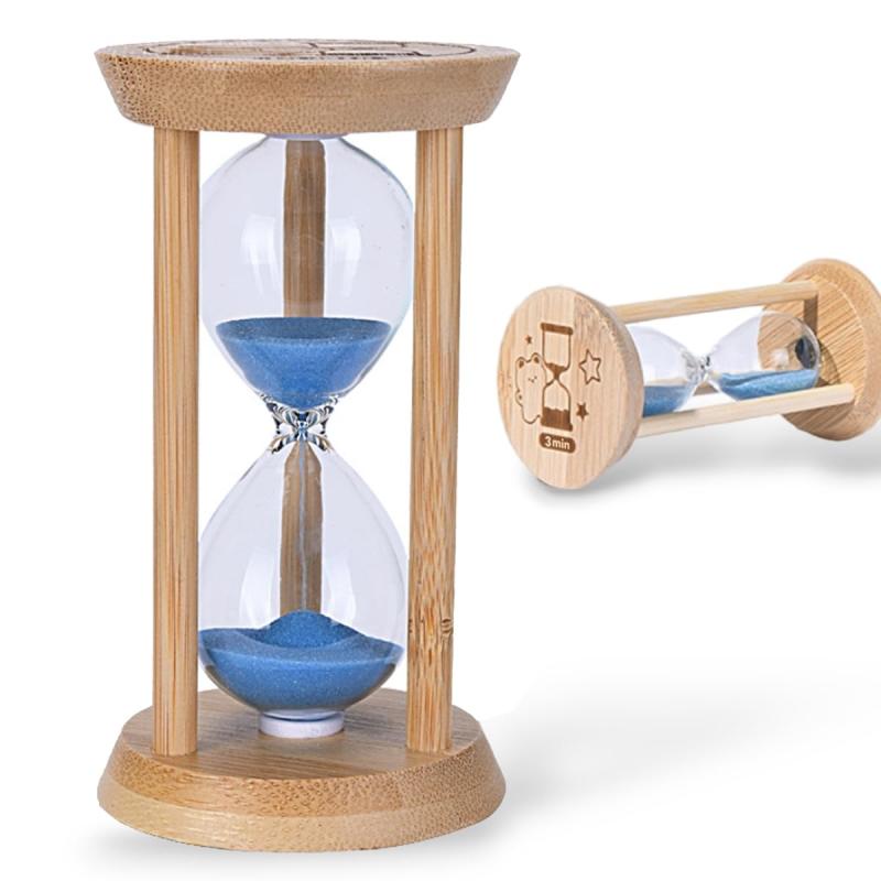 砂時計 卓上 サンドタイマー 木製 サウナ インテリアタイマー インテリア 飾り物 贈り物(3)