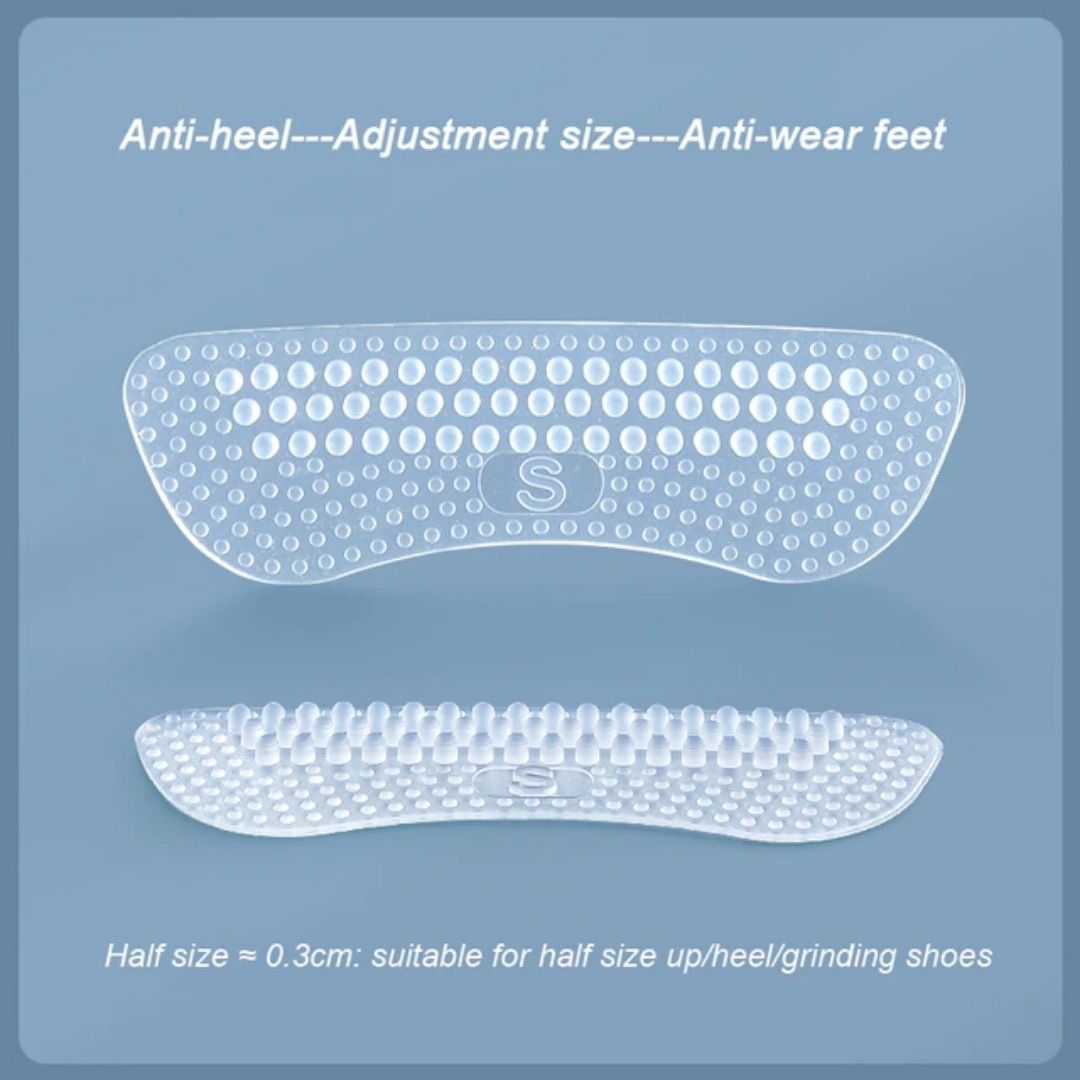 新生活 気楽 かかとパッド シリコン クリアタイプ 3ペア (6個) 靴 パッド かかと 踵 保護 調整 かかとパッド インソール ヒール負担 軽減 女性用 メ...