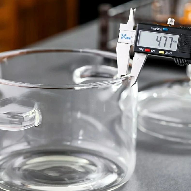 食洗 透明 ミルクパン ガラスポット 煮物椀 ガラス鍋 ガラスケース おしゃれ 小鉢 ふた物 蓋物 ガラス食器 離乳食 赤ちゃん 付き