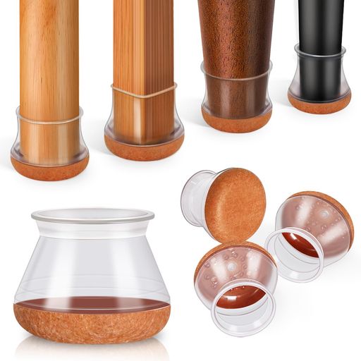 椅子脚カバー椅子の足キャップイス脚カバーシリコン家具足傷防止防音め丸脚四角脚兼用フェルトを巻いて..