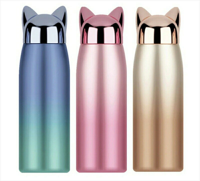 水筒可愛い猫耳ねこミミマグステンレ...
