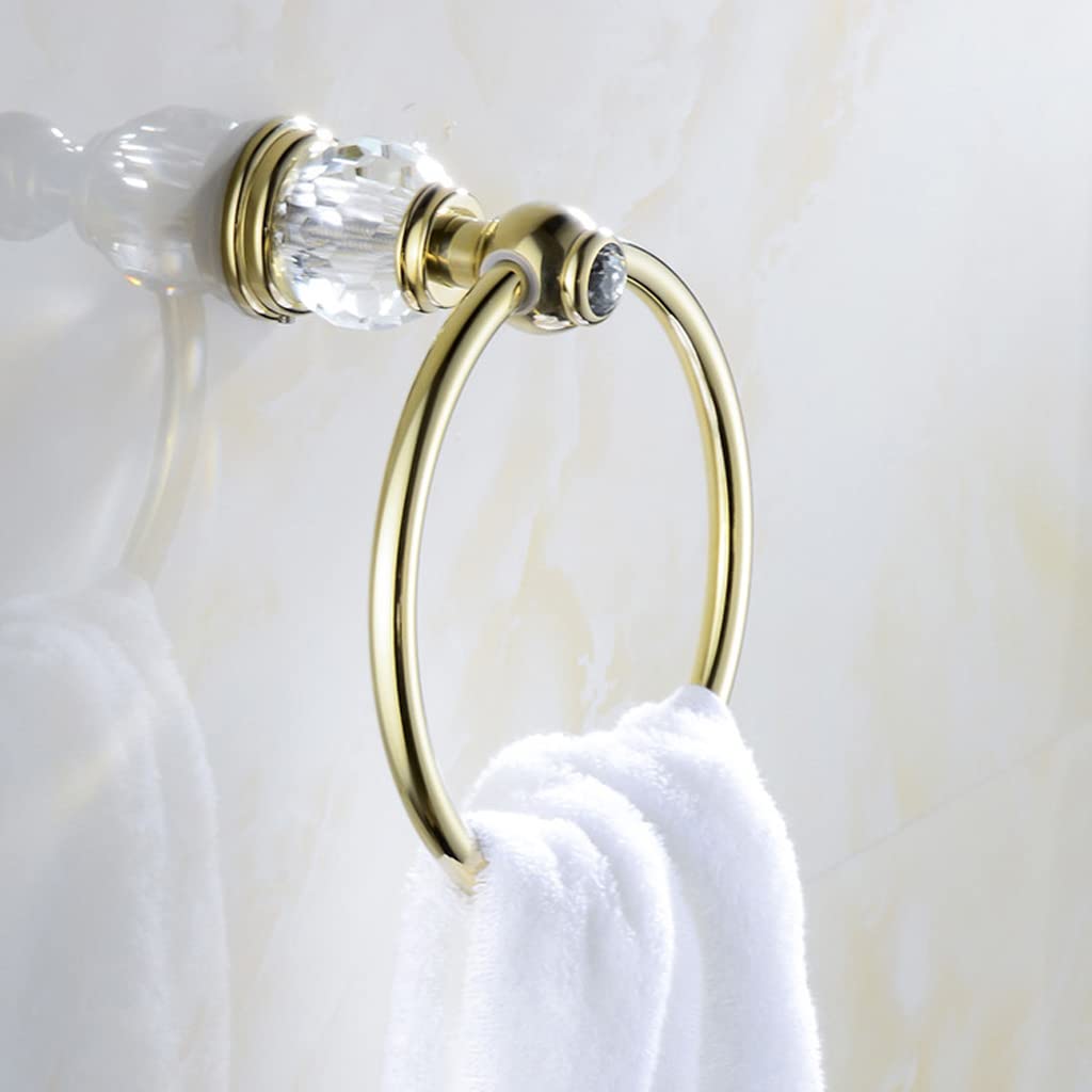 タオルリング タオル掛け 壁掛け タオルハンガー 真鍮 ハンドタオルホルダー バスタオルレール おしゃ..