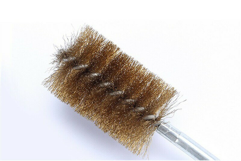 薪ストーブ ブラシ 煙突掃除ブラシ 銅線パイプチューブ 煙突クリーニングブラシ 直径50mm 柔軟 ナイロ..