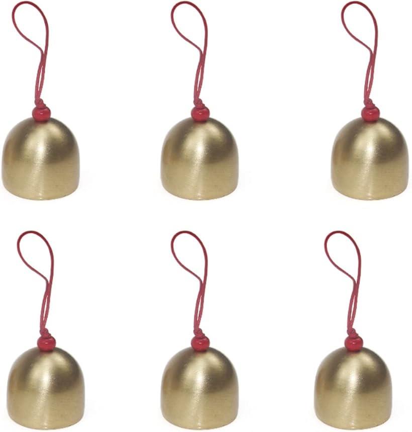 風鈴 銅製 6点セット ウィンドチャイム 窓辺 風水 玄関 小型 ふうりん ベル