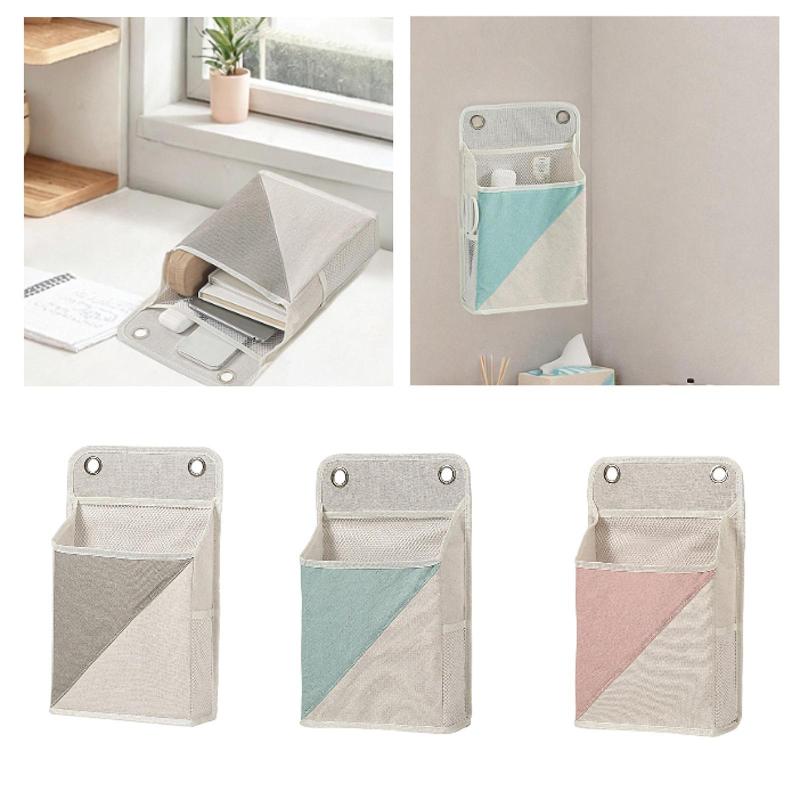 神秘の館の壁掛け収納バッグ 寮用オーガナイザー 収納ボックス 省スペース 頑丈 ポケット付き 吊り下げバスケット ワードローブ 寝室用｜アングル2