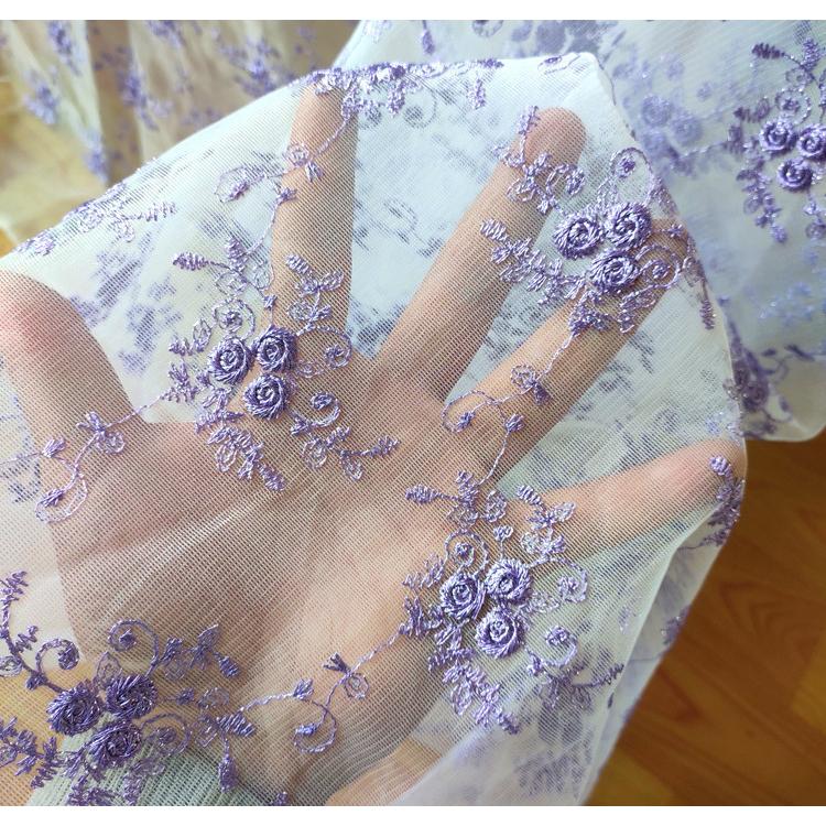 刺繍生地 可愛い 白い手作り ハンドメイド 綿 ポリエステル 刺繍 刺繍生地 綿レース 手芸 コットン チュールレース生地 布 生地