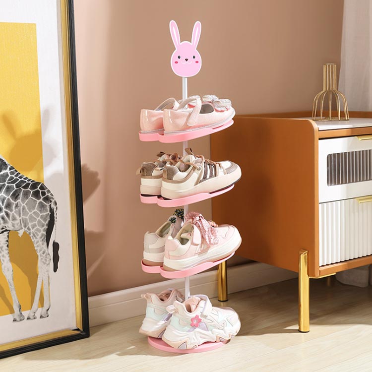 シューズラック 靴箱 靴入れ キッズシューズラック 4段 5段 6段 子ども用 下駄箱 玄関収納 収納ラック ..