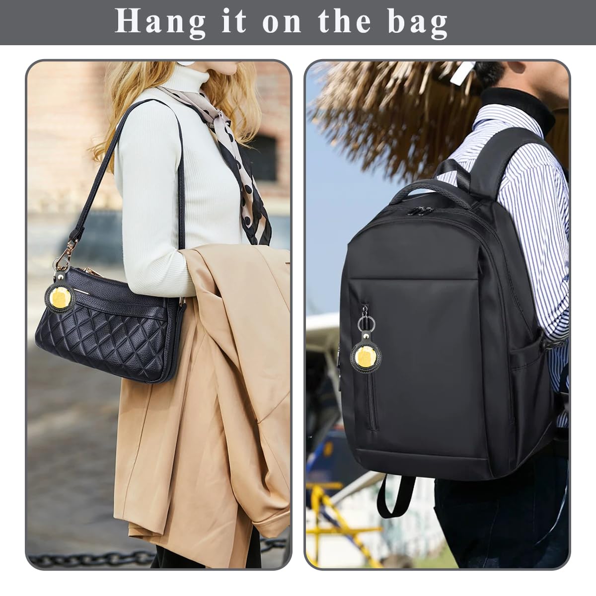 レザーコインホルダーキーチェーン コインホルダー チップホルダー コインポーチキーチェーン コイン飲酒チップトークンメダリオンコレクションクォーターホルダーキーチェーン サイズ mm対応 両面表示, ブラック、ピンク、ホワイト、ブラウン、ブルー。