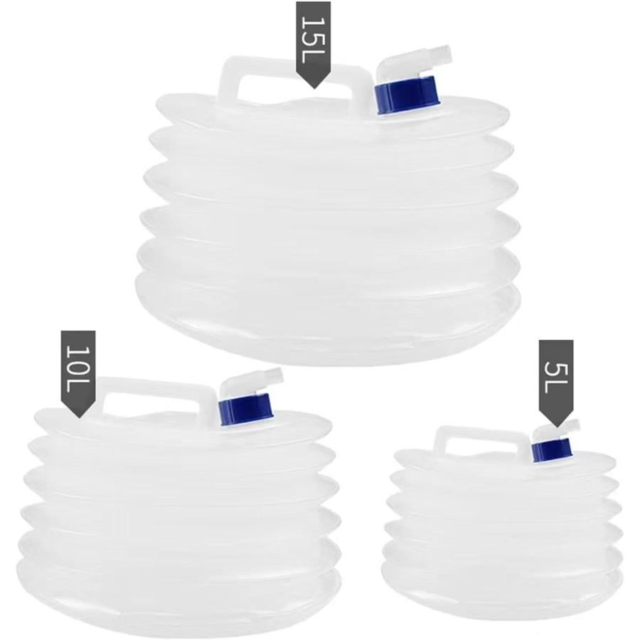 折りたたみ ウォータータンク リットル 5L 10L 15L 蛇口コック付き 災害時の備えからレジャー アウトドア キャンプ コンパクト 持ち運び便利 活動 収...