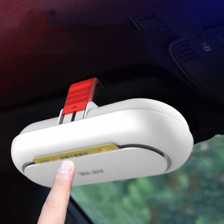 車 サングラスケース メガネホルダー 車用 収納 ボックス メガネケース 取り付け簡単 小銭 カードホル..