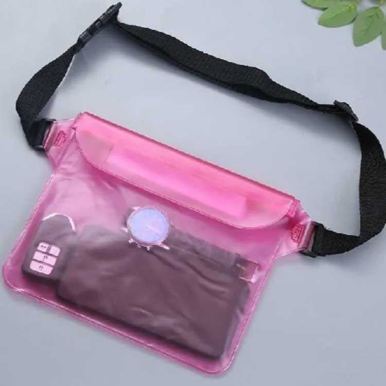 防水バッグ 防水ポーチ 完全防水 半透明 ウエストポーチ スマホケース 防水カバー ボディバッグ 水陸両..