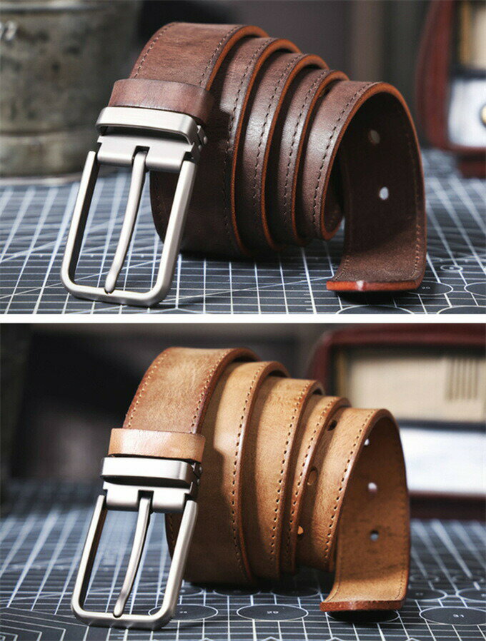 ベルト メンズ 本革 牛革 レザー 無地 カジュアルベルト 本革ベルト 牛革ベルト イタリア 紳士 男性用 ビジネス 通勤 通学 就活 仕事 就活 フォーマル カジュアル レトロ コーデ 社会人 大人 人気 高品質 父の日 誕プレ 誕生日 記念日 ギフト プレゼント(4)