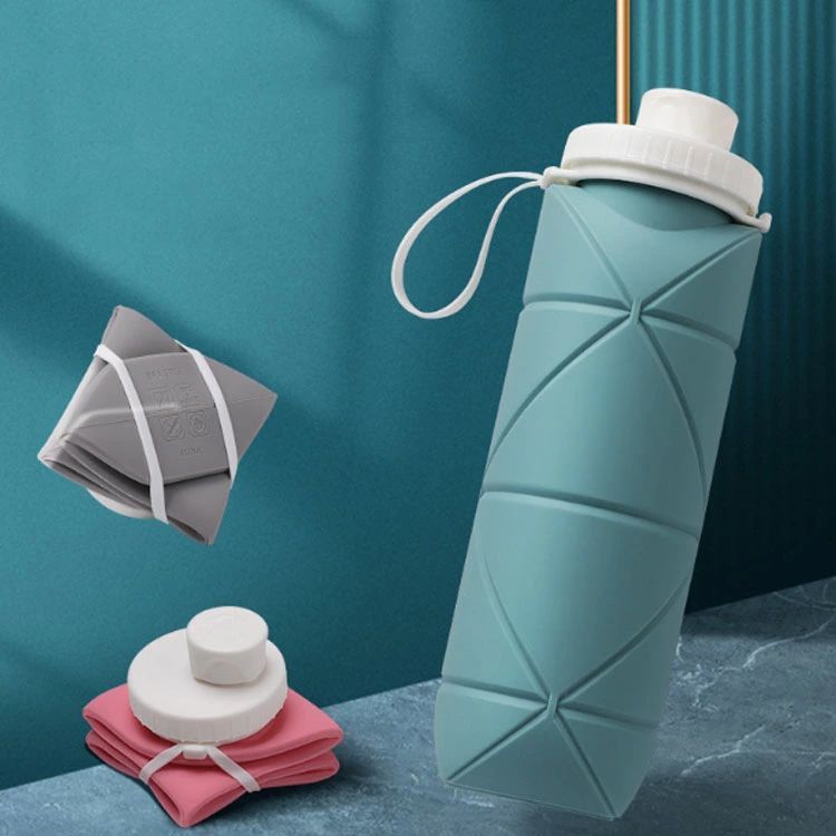 折りたたみ水筒 ウォーターボトル スポーツ シリコン 広口 冷凍可能 シリコンボトル 軽量 キャンプ 運..