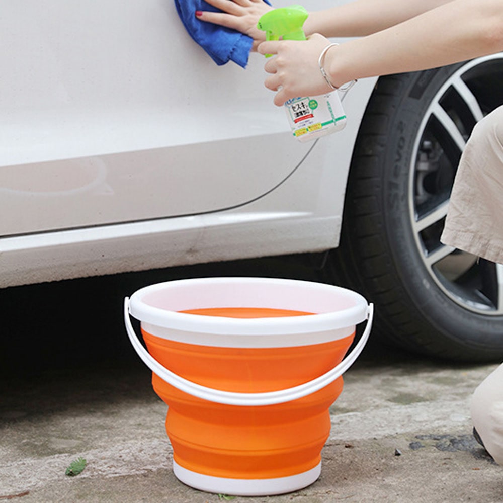 バケツ 折りたたみ 折り畳み 洗濯 5L 10L コンパクト つけおき つけ置き キャンプ スポーツ