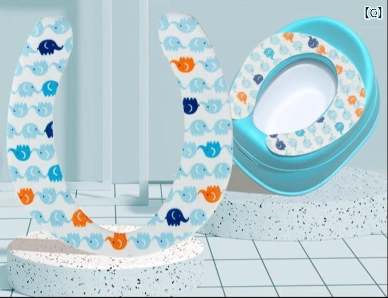 子供 便座シート 補助 おまる トイレ カバー 冬 貼る 洗える カットできる 繰り返し 使える 起毛 柔ら..